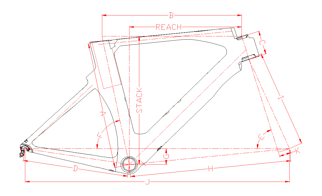 Rim Brake Triathlon Bike Frame